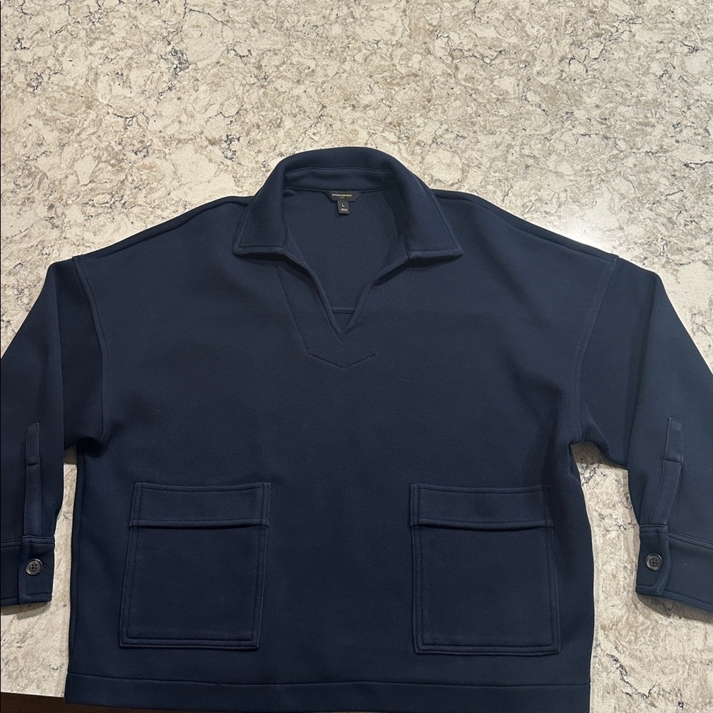 NWOT Women’s Navy Banana Republic Crewneck Pullover